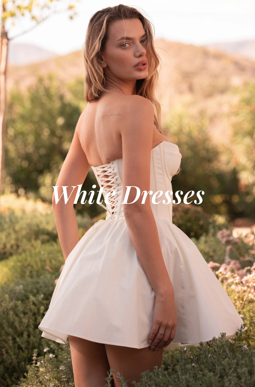 WHITE DRESSES