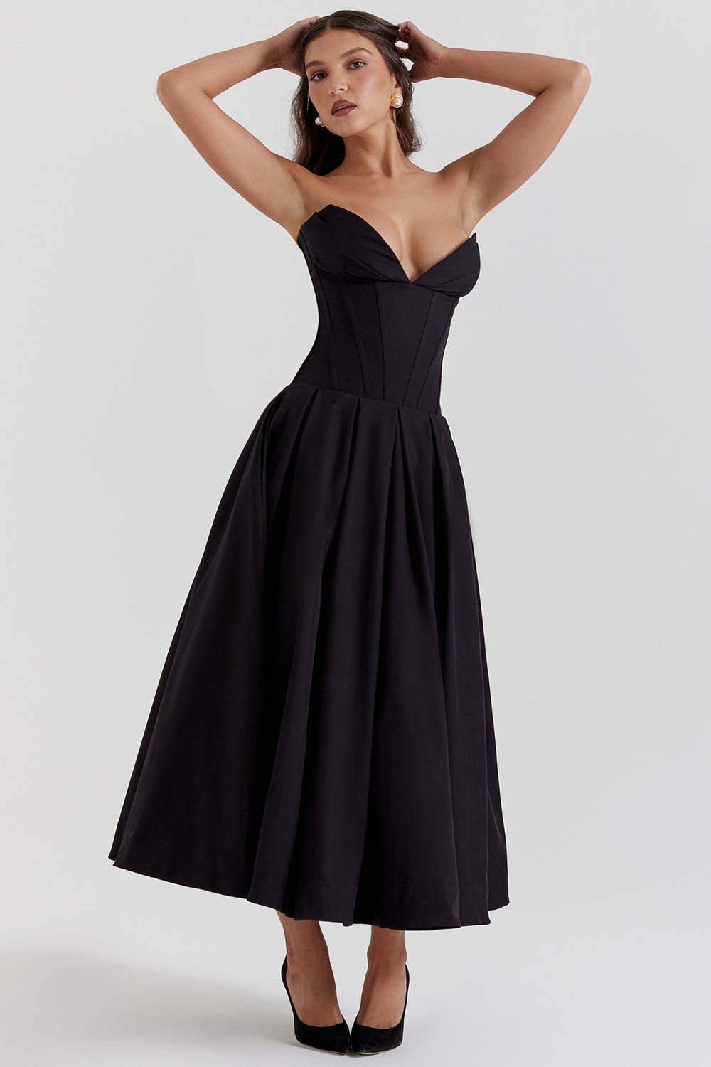 Lady | Sunshine Strapless Tulle Midi Dress