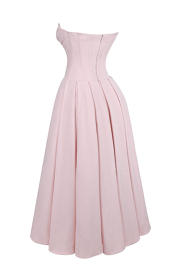 Lady | Sunshine Strapless Tulle Midi Dress