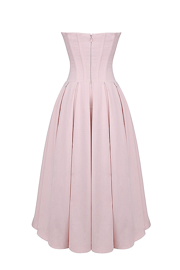 Lady | Sunshine Strapless Tulle Midi Dress