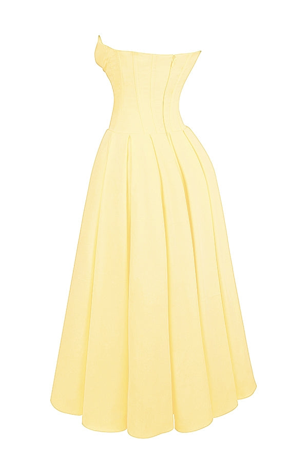 Lady | Sunshine Strapless Tulle Midi Dress