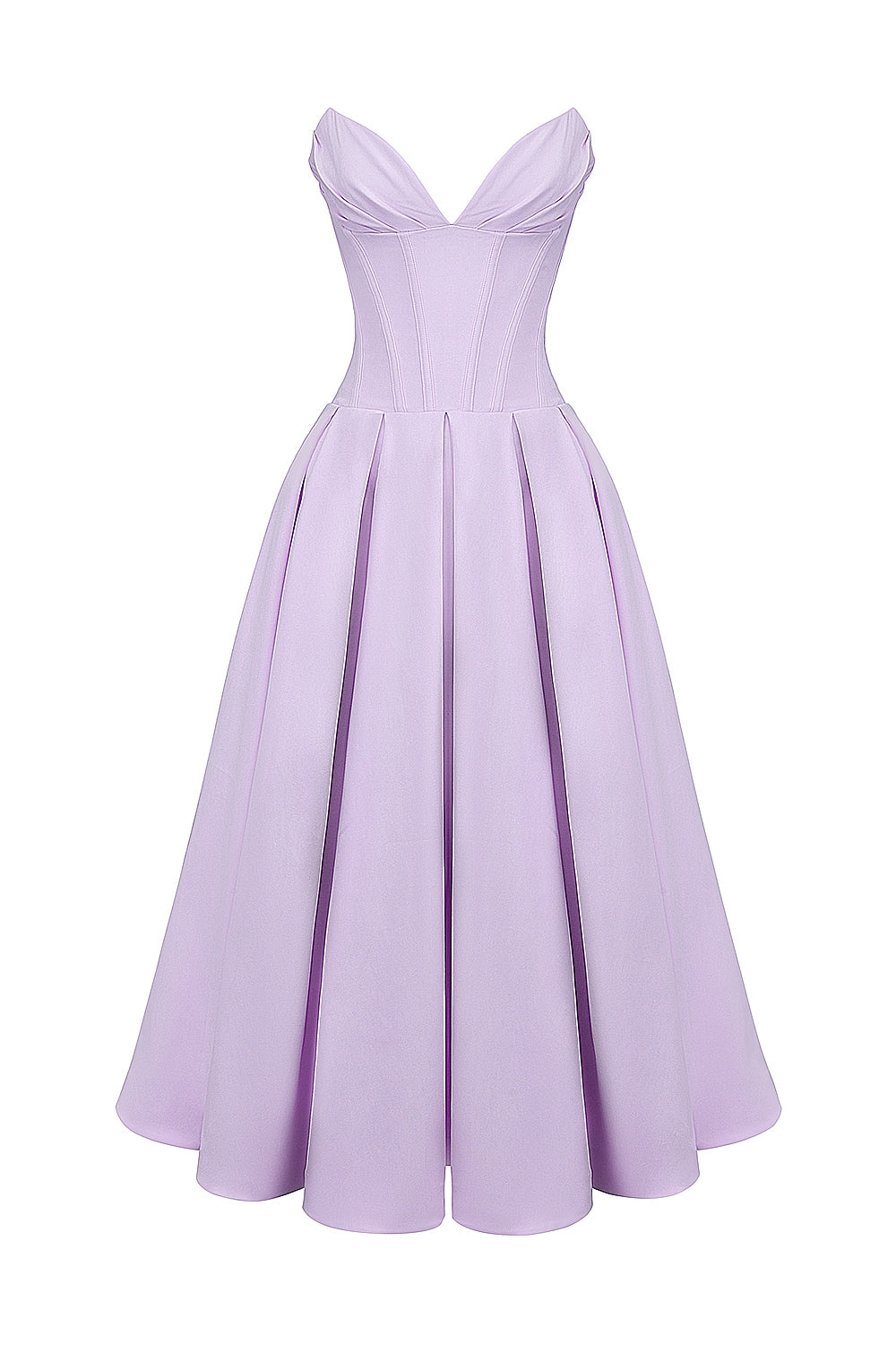 Lady | Sunshine Strapless Tulle Midi Dress